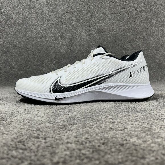 Nike Vapor Edge CD0086-100 Mens Size 15 White Athletic Turf Shoes Used - Picture 6 of 12